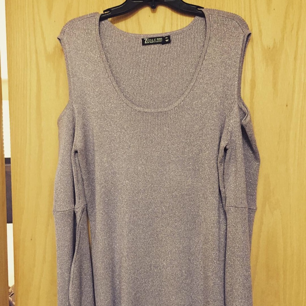 New Lavender Silver XXL New York & Co Sweater